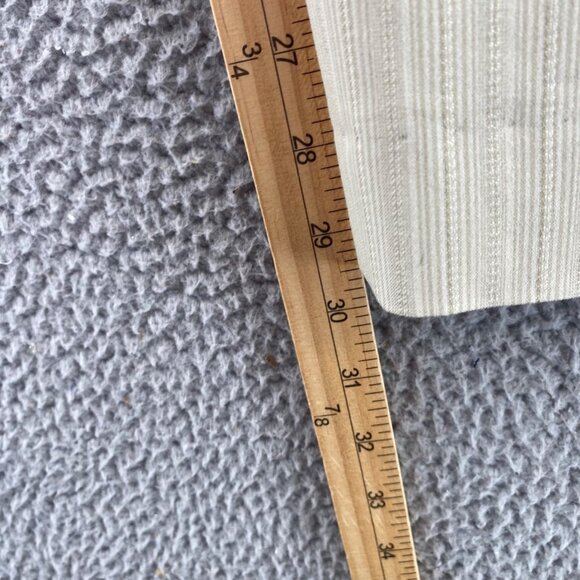 Tahari Suit Set Womens 12 Beige Pin Stripe Peak Lapel Pockets Office Career Work - Picture 16 of 16